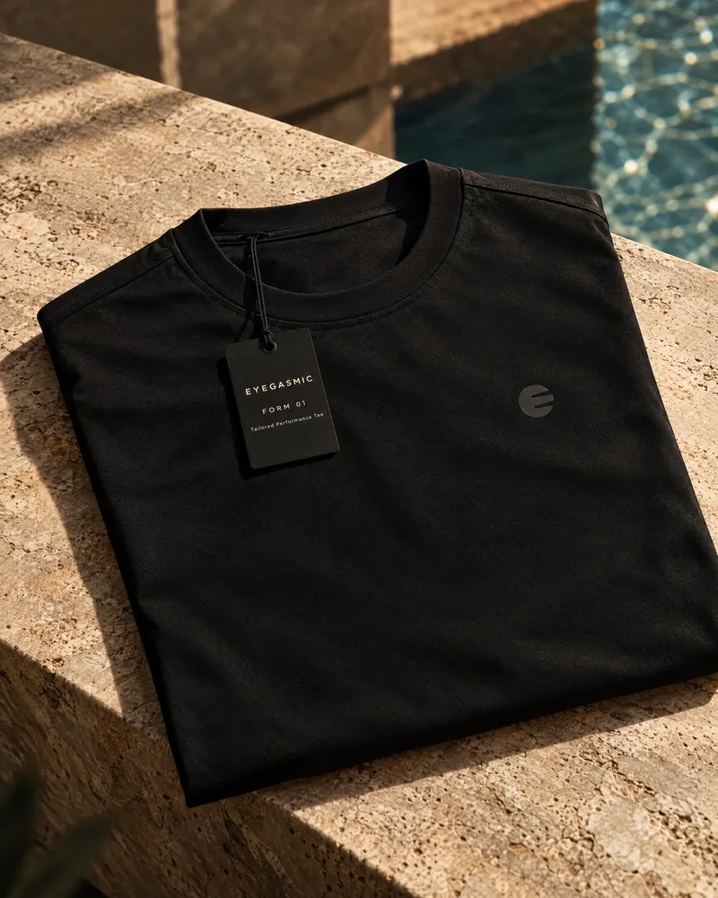 Concept render: FORM 01, Tailored Performance Tee, from EYEGASMIC FORM.
