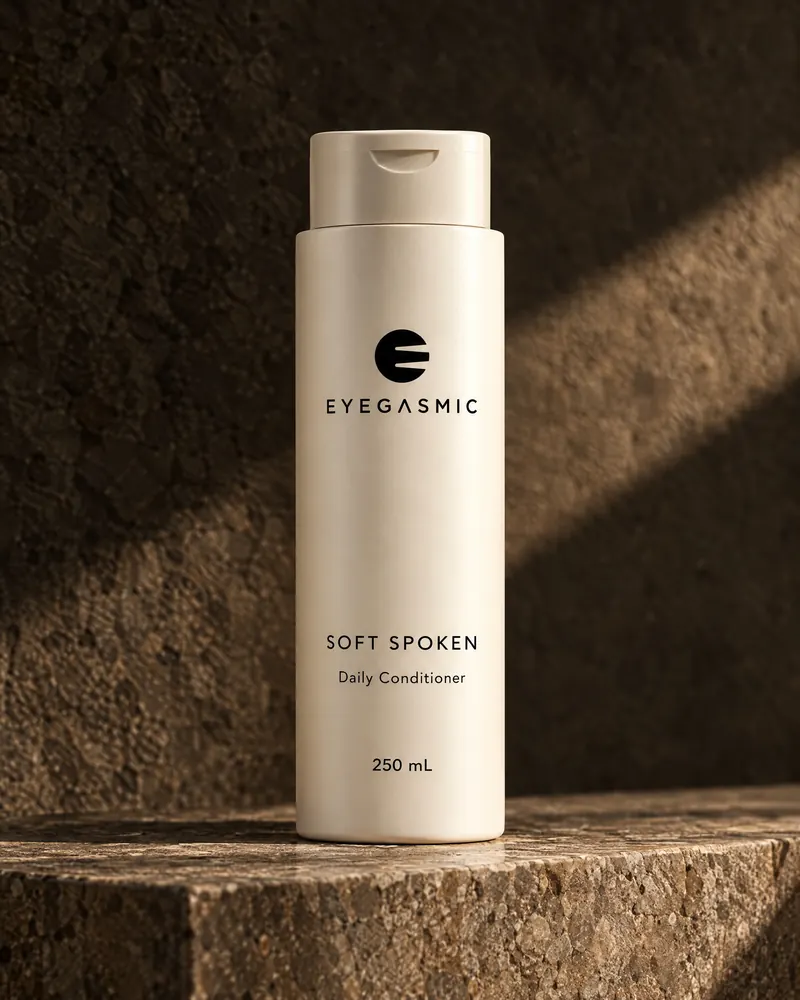 Concept render: Soft Spoken, Daily Conditioner, from EYEGASMIC HAIR.